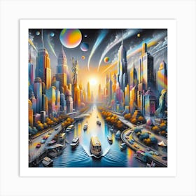 Cityscape 36 Art Print