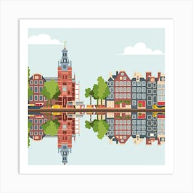 Amsterdam In A Row 6 Art Print