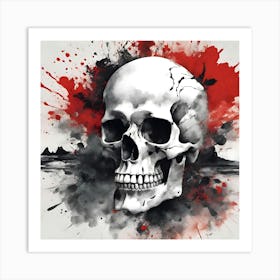 Skull Canvas Art Art Print