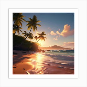 Makena Beach Art Print