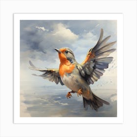 Bird In Flight Art Print