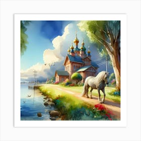 Russian Church 1 Art Print