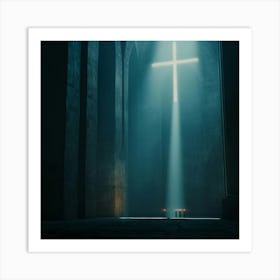 Cross Christian Church Altar 2 Art Print