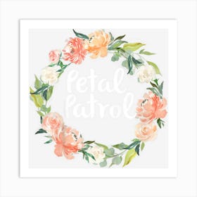 Kids Kids Petal Patrol For Flower Girls Boho Art Print