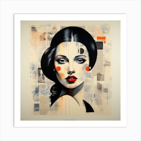 Woman'S Face Art Print