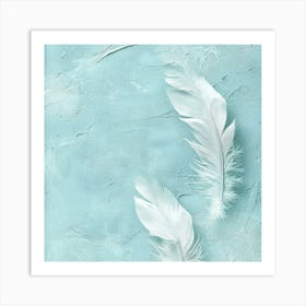 White Feathers 3 Art Print