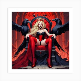 Crow Queen Art Print