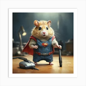 Super Hamster 3 Art Print