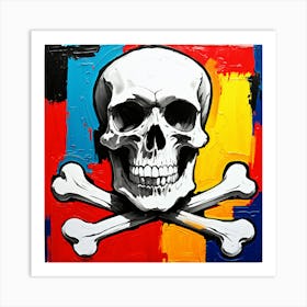 Skull And Crossbones 2 Art Print