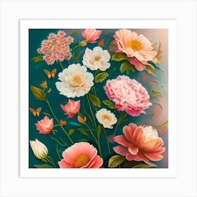 Peonies Art Print