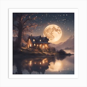 House On The Lake Art Print