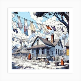 Laundry Day Art Print