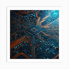 Circuit Board 38 Art Print