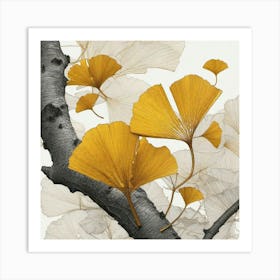 Ginkgo Leaves 21 Art Print