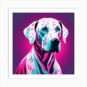 SAD Dalmatian, Dalmatian, colorful dog illustration, dog portrait, animal illustration, digital art, pet art, dog artwork, dog drawing, dog painting, dog wallpaper, dog background, dog lover gift, dog décor, dog poster, dog print, pet, dog, vector art, dog art Art Print