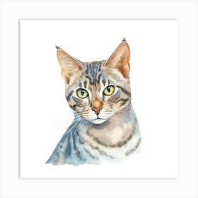 Egyptian Mau Cat Portrait 3 Art Print