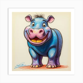 Hippo 36 Art Print