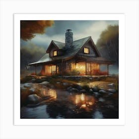 House In The Woods 2 Art Print