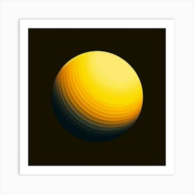 Yellow Sun Art Print