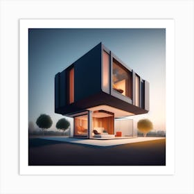 Futuristic House Art Print