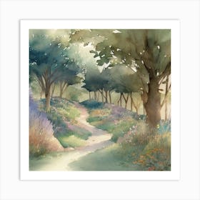 Path In The Woods Art Print