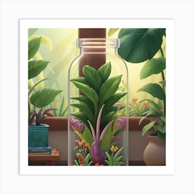 Style Botanical Illustration In Colored Pencil 5 Art Print