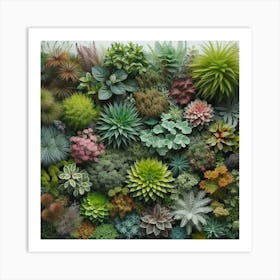 Succulent Wall Art Print