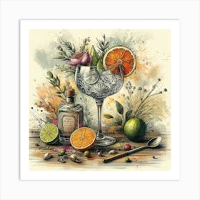 Gin And Tonic Art Print