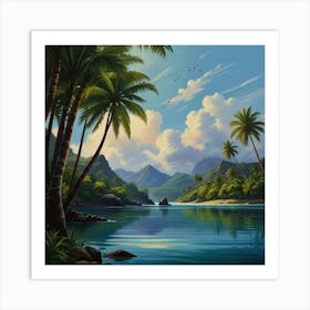 Hawaiian Landscape Art Print