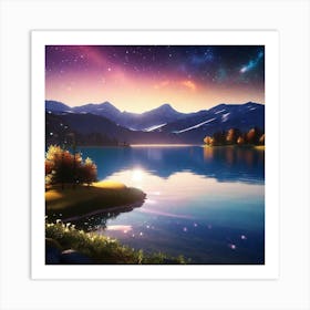Starry Night Sky 1 Art Print