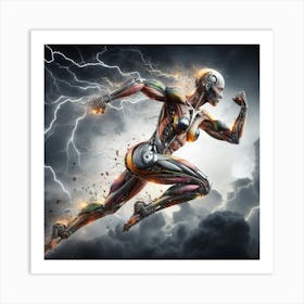 Lightning In The Sky Art Print