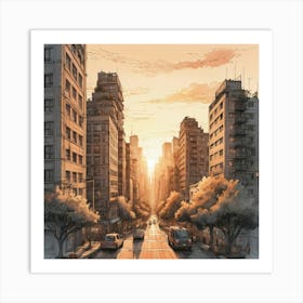 Cityscape 1 Art Print