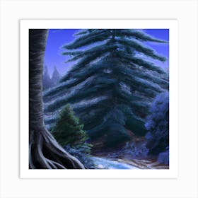 Icy Tree 002 Art Print