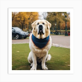 Dog In The Park Art Print