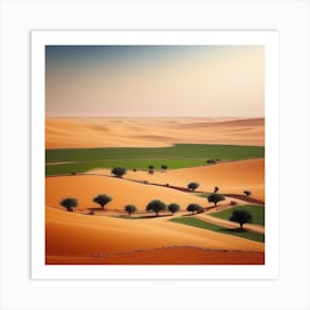 Desert Landscape - Desert Stock Videos & Royalty-Free Footage 4 Art Print