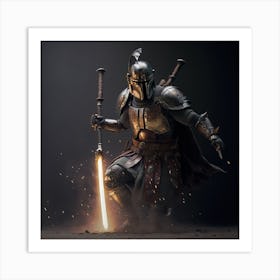 Star Wars The Mandalorian Art Print