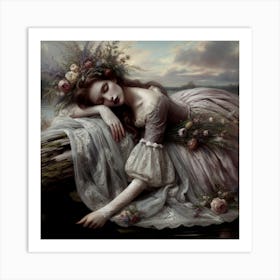 Sleeping beauty Art Print