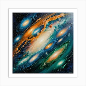 Galaxy Painting 1 Art Print