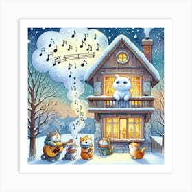 Christmas In The House Art Print