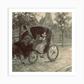 Horse Drawn Carriage Art Print