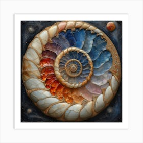 Spiral Nautilus Art Print