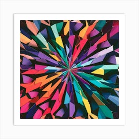 Origami Star Art Print