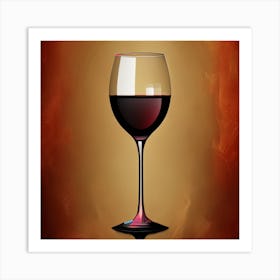 Wine Glass 1 Art Print