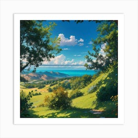 View Of The Ocean Art Print