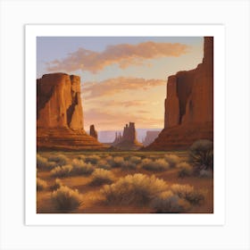 Monument Valley Art Print