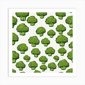 Broccoflower As A Logo Art Print