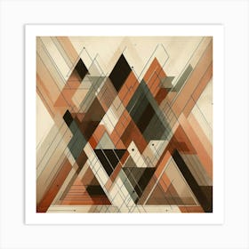 Abstract Geometric Painting 4 Art Print