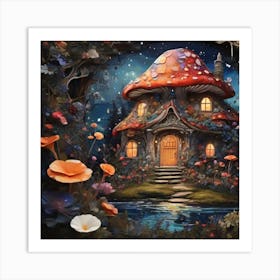 Mushroom House 1 Art Print