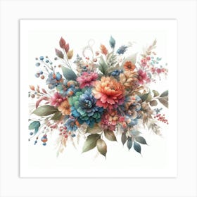 Floral Bouquet Art Print