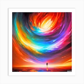 Rainbow Vortex Art Print